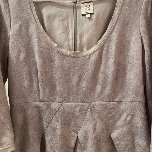 Noa Noa West End Wool Dress in Mist Melange - Picture 4 of 9